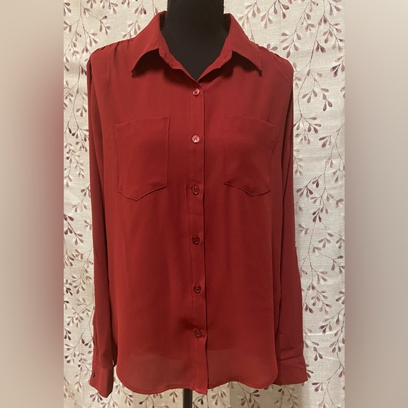 New York & Company Tops - New York & Company - Women’s Long Sleeve Button-Up Blouse (NWT)